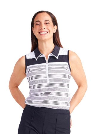 Kinona At The Turn Sleeveless Top - Zig Zag Stripe
