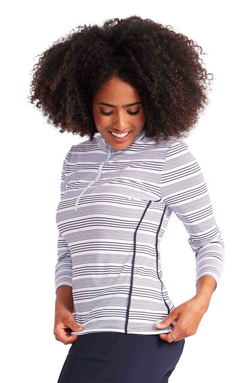 Kinona Keep It Covered Longsleeve Top - Zig Zag Stripe